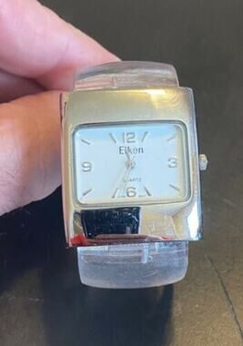 Women's Eikon Bangle Bracelet Watch, Silver Tone and Lucite